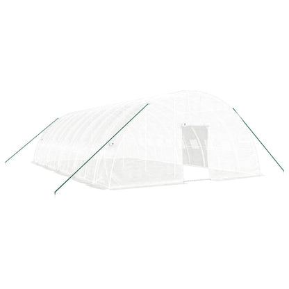vidaXL Greenhouse with Steel Frame White 60 m² 10x6x2,85 m 2