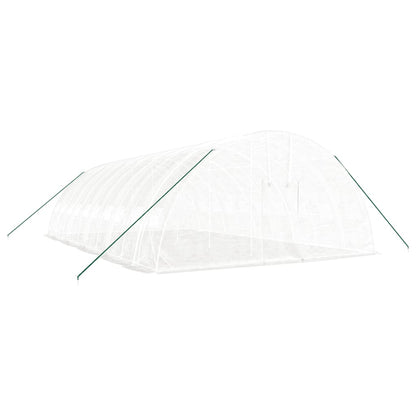 vidaXL Greenhouse with Steel Frame White 60 m² 10x6x2,85 m 3