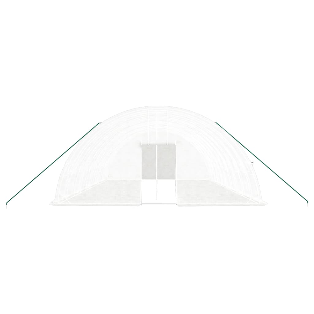 vidaXL Greenhouse with Steel Frame White 60 m² 10x6x2,85 m 4