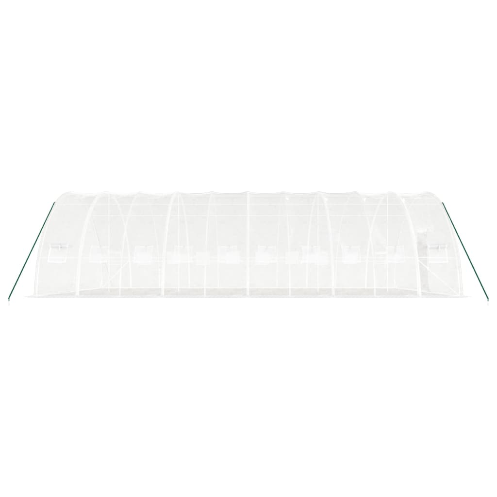 vidaXL Greenhouse with Steel Frame White 60 m² 10x6x2,85 m 5