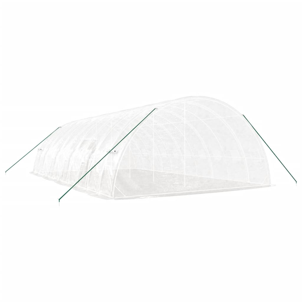 vidaXL Greenhouse with Steel Frame White 60 m² 10x6x2,85 m 6