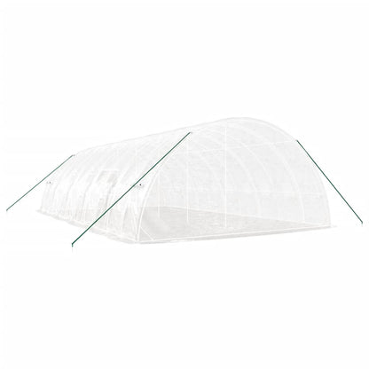 vidaXL Greenhouse with Steel Frame White 60 m² 10x6x2,85 m 6