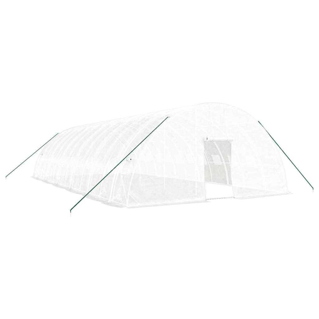 vidaXL Greenhouse with Steel Frame White 72 m² 12x6x2,85 m 2