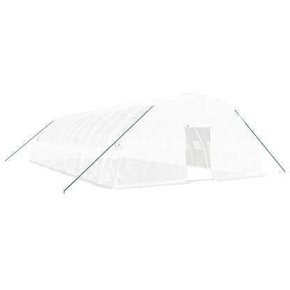 Greenhouse with Steel Frame 24 m² 6x4x2,85 m White 12 m
