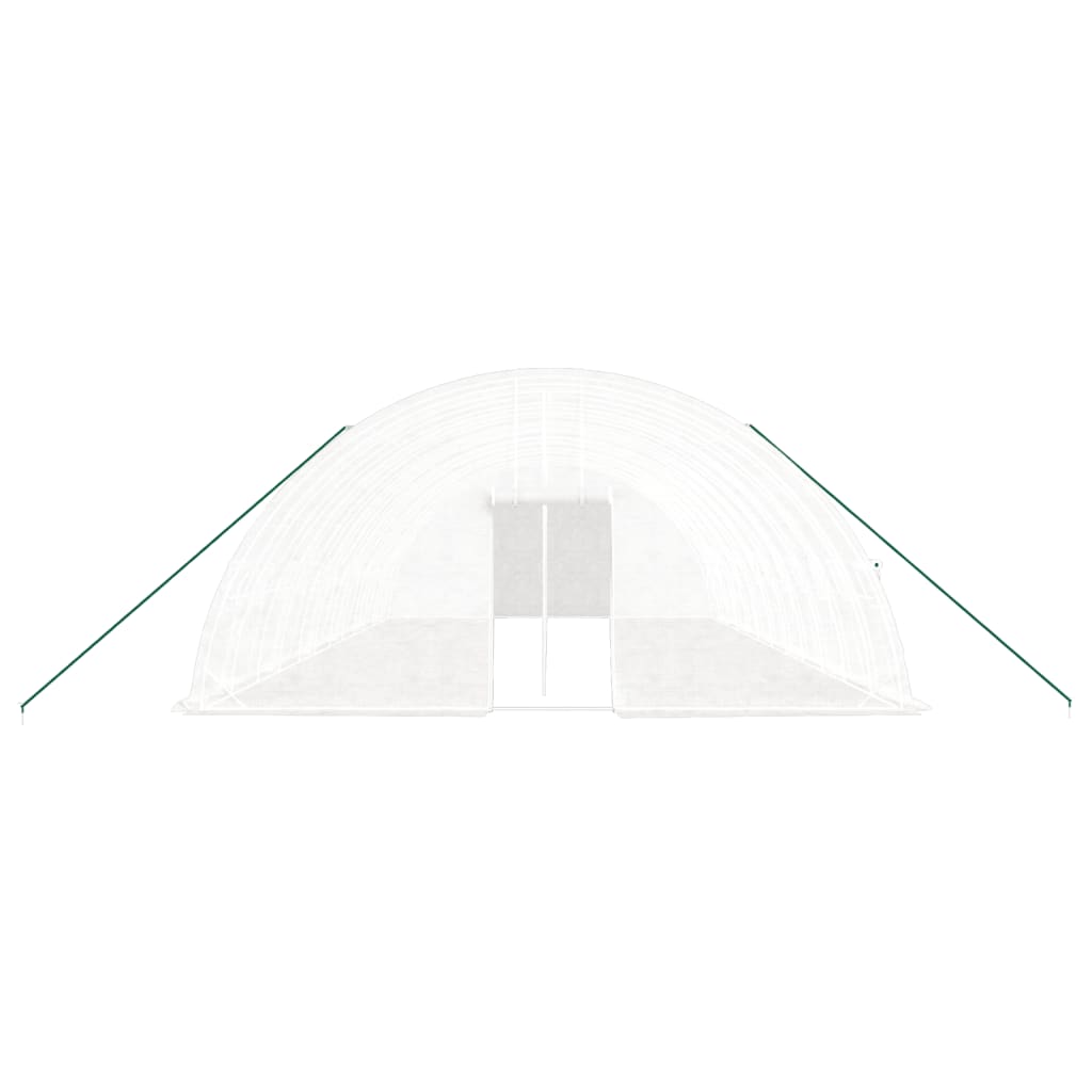 vidaXL Greenhouse with Steel Frame White 72 m² 12x6x2,85 m 4