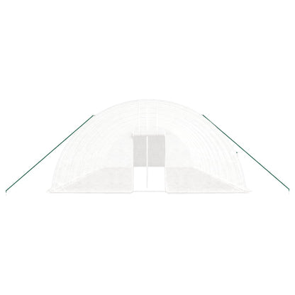 vidaXL Greenhouse with Steel Frame White 72 m² 12x6x2,85 m 4