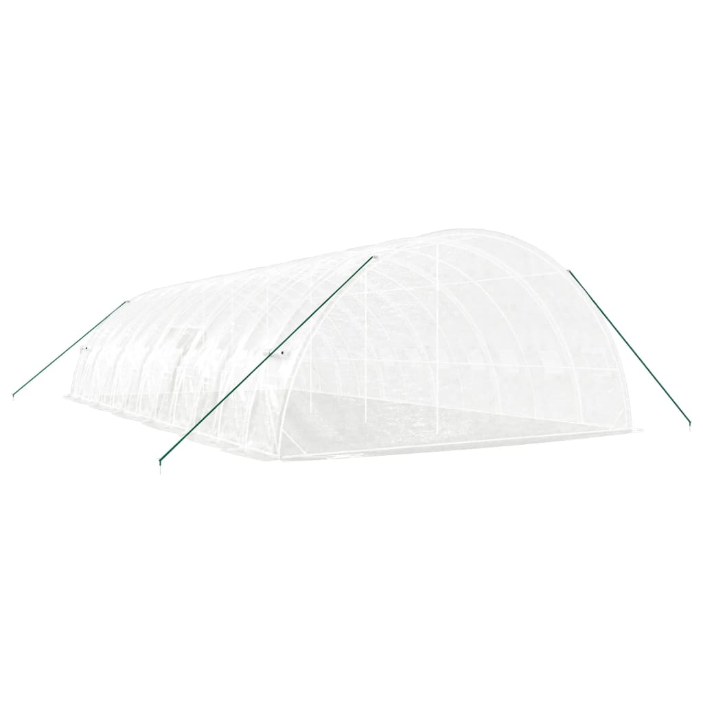 vidaXL Greenhouse with Steel Frame White 72 m² 12x6x2,85 m 6