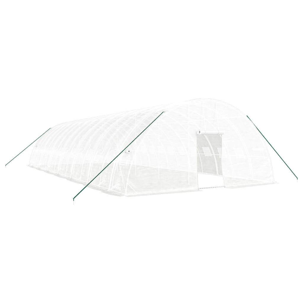 vidaXL Greenhouse with Steel Frame White 84 m² 14x6x2,85 m 2