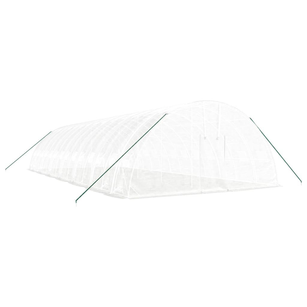 vidaXL Greenhouse with Steel Frame White 84 m² 14x6x2,85 m 3