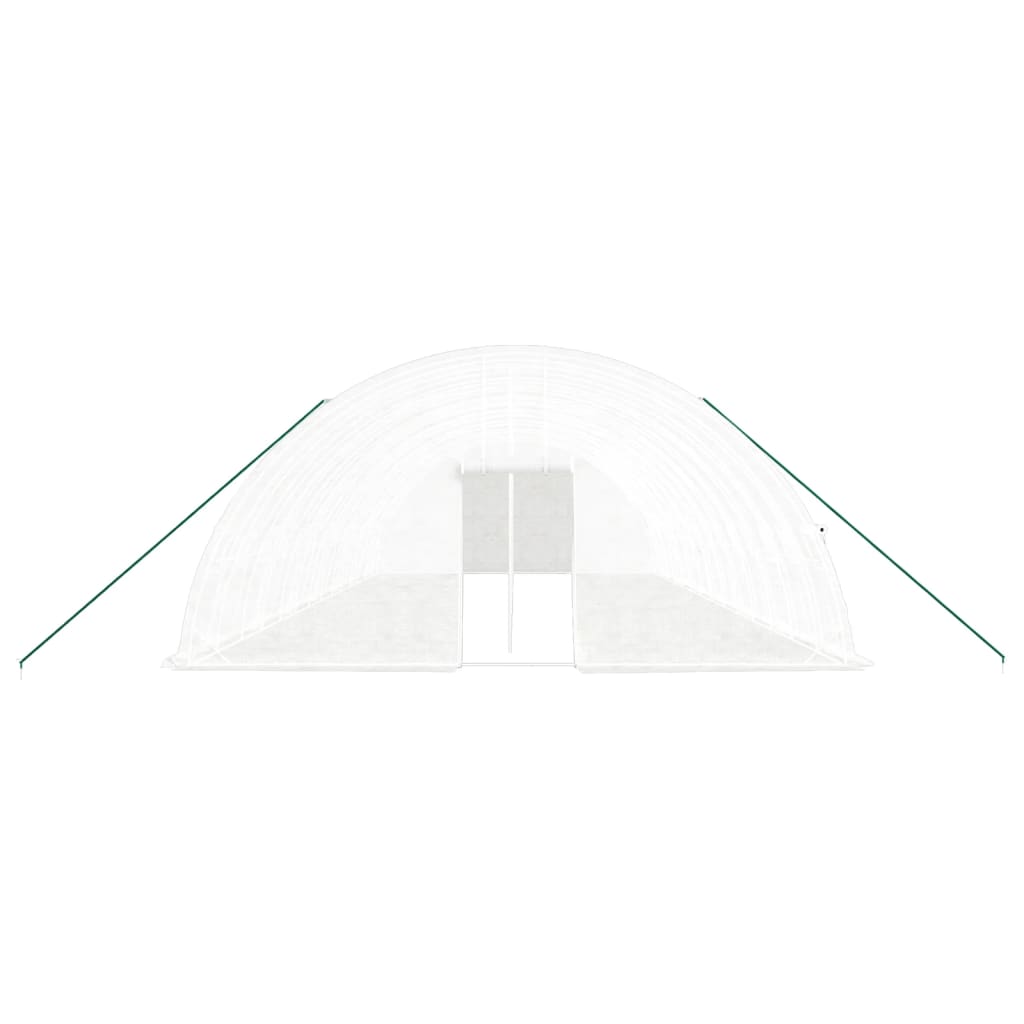 vidaXL Greenhouse with Steel Frame White 84 m² 14x6x2,85 m 4
