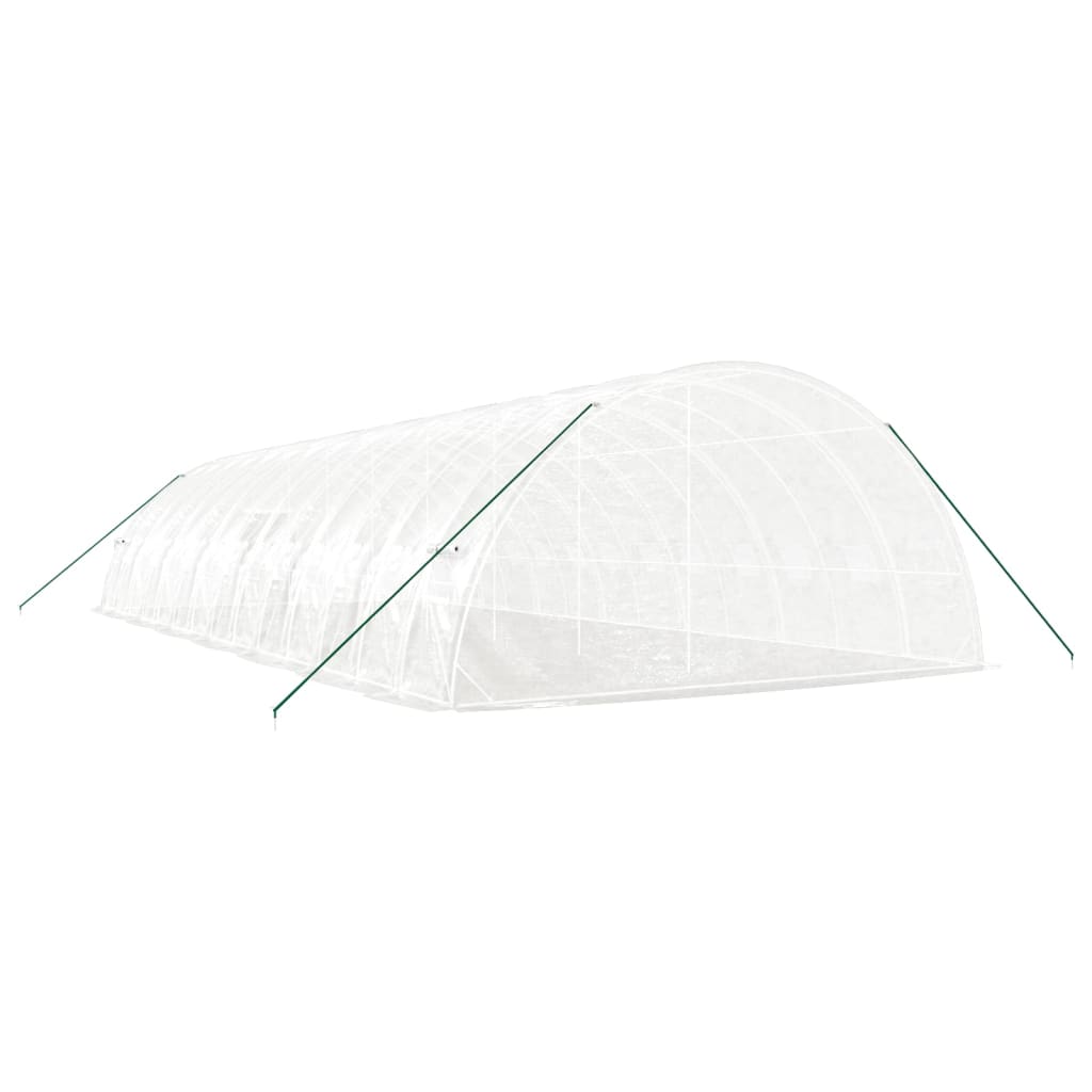 vidaXL Greenhouse with Steel Frame White 84 m² 14x6x2,85 m 6