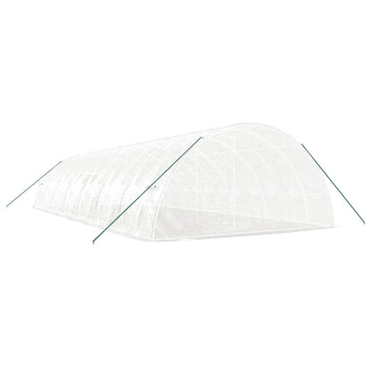 vidaXL Greenhouse with Steel Frame White 84 m² 14x6x2,85 m 6
