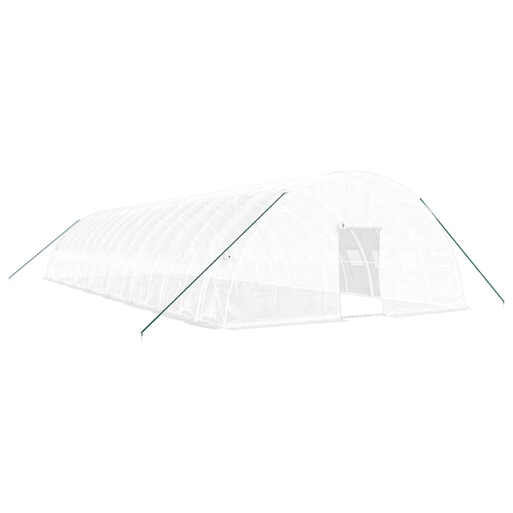 vidaXL Greenhouse with Steel Frame White 96 m² 16x6x2,85 m 2