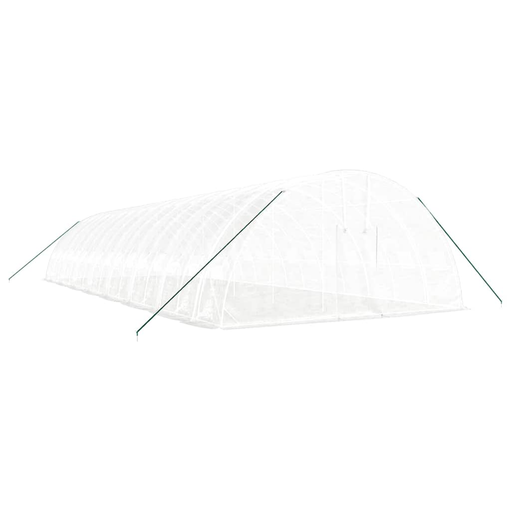 vidaXL Greenhouse with Steel Frame White 96 m² 16x6x2,85 m 3