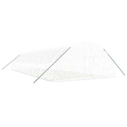 vidaXL Greenhouse with Steel Frame White 96 m² 16x6x2,85 m 3