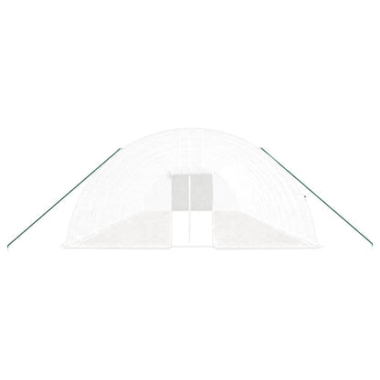 vidaXL Greenhouse with Steel Frame White 96 m² 16x6x2,85 m 4