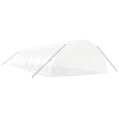 vidaXL Greenhouse with Steel Frame White 96 m² 16x6x2,85 m 6