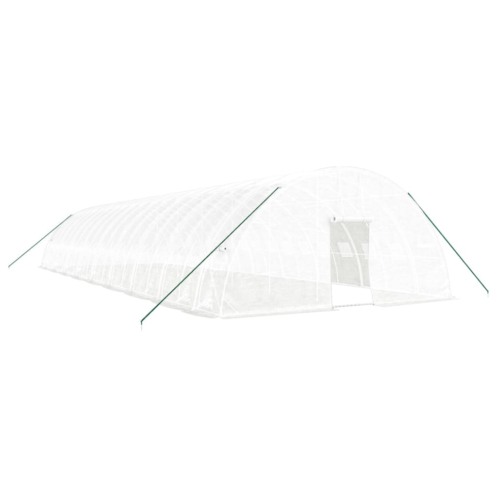 vidaXL Greenhouse with Steel Frame White 108 m² 18x6x2,85 m 2