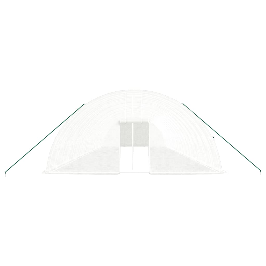 vidaXL Greenhouse with Steel Frame White 108 m² 18x6x2,85 m 4