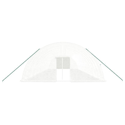 vidaXL Greenhouse with Steel Frame White 108 m² 18x6x2,85 m 4