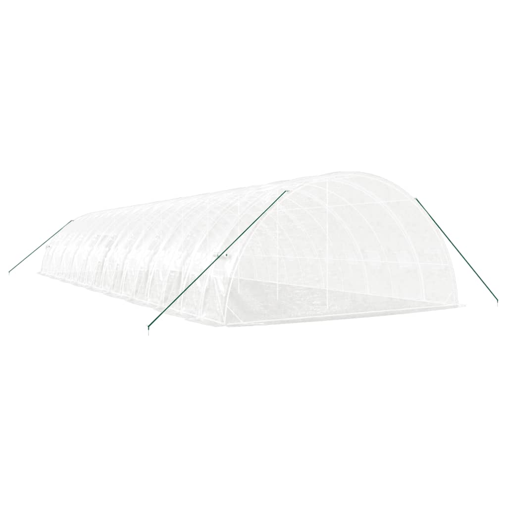 vidaXL Greenhouse with Steel Frame White 108 m² 18x6x2,85 m 6