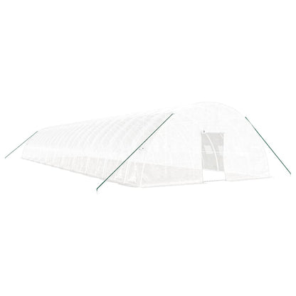 Greenhouse with Steel Frame 24 m² 6x4x2,85 m White 22 m
