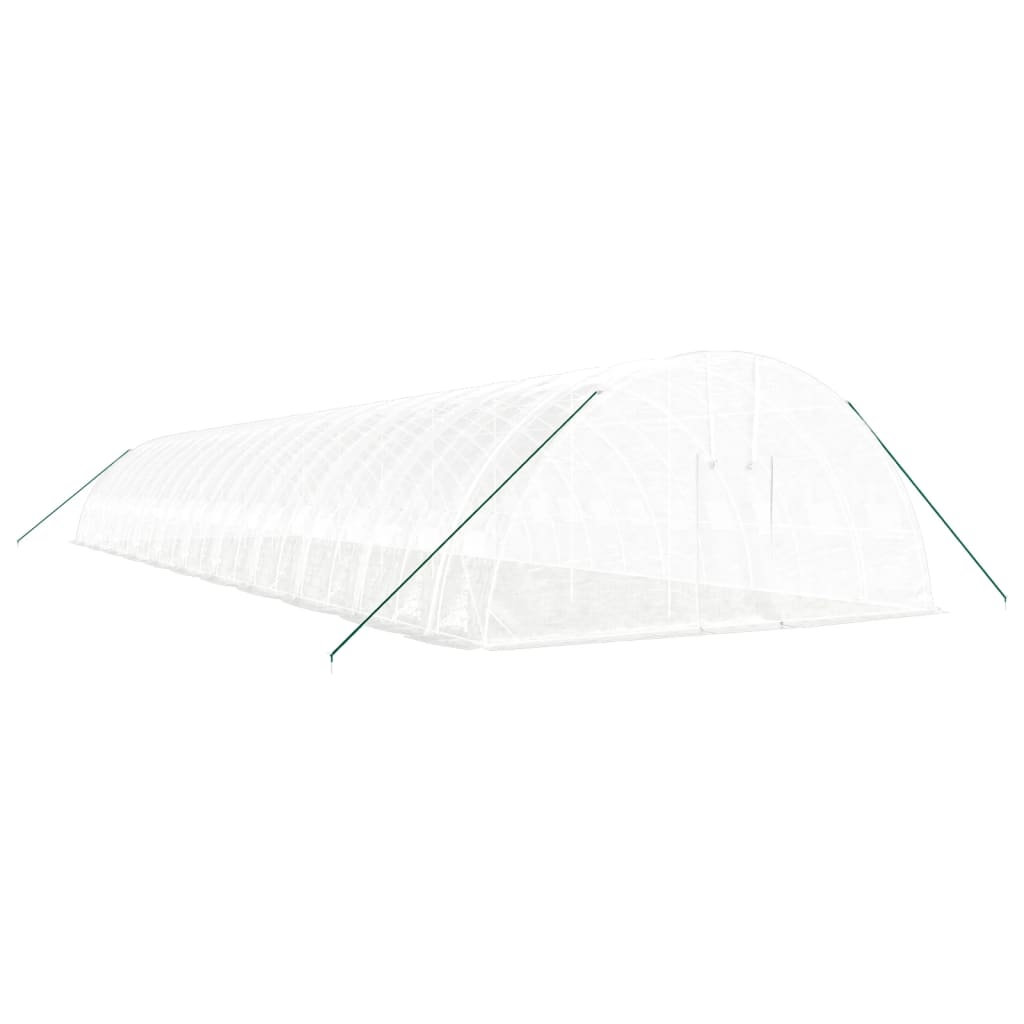 vidaXL Greenhouse with Steel Frame White 132 m² 22x6x2,85 m 3
