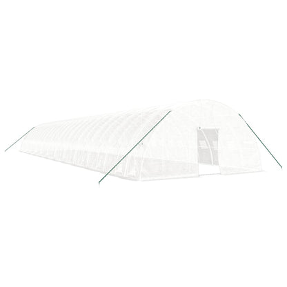 vidaXL Greenhouse with Steel Frame White 144 m² 24x6x2,85 m 2