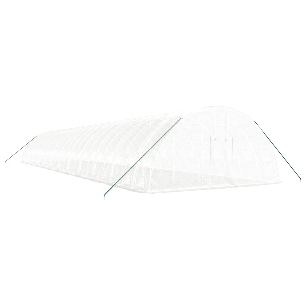 vidaXL Greenhouse with Steel Frame White 144 m² 24x6x2,85 m 3