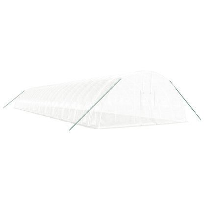 vidaXL Greenhouse with Steel Frame White 144 m² 24x6x2,85 m 3