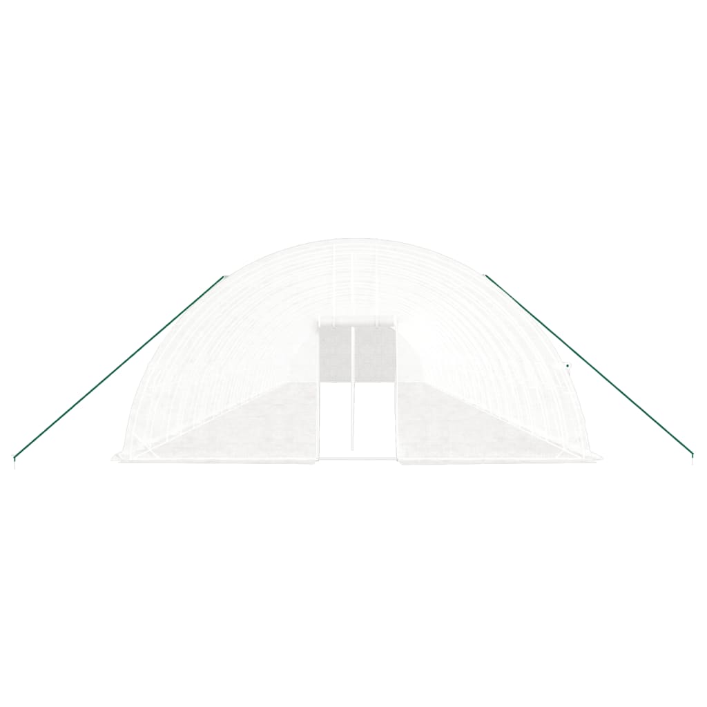 vidaXL Greenhouse with Steel Frame White 144 m² 24x6x2,85 m 4