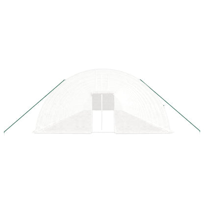 vidaXL Greenhouse with Steel Frame White 144 m² 24x6x2,85 m 4