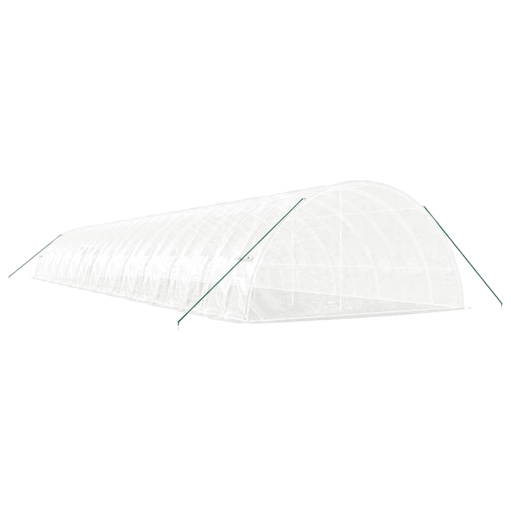 vidaXL Greenhouse with Steel Frame White 144 m² 24x6x2,85 m 6