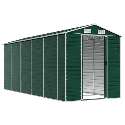 vidaXL Garden Shed | Green | Galvanised Steel | Large | Garden Shed 3