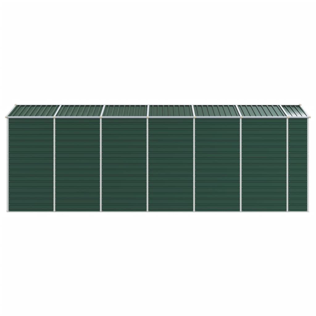vidaXL Garden Shed Green 191x555x198 cm Galvanised Steel 6