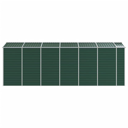 vidaXL Garden Shed Green 191x555x198 cm Galvanised Steel 6