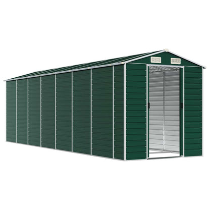 vidaXL Garden Shed Green 191x640x198 cm Galvanised Steel 3