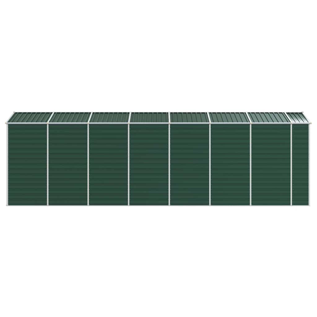 vidaXL Garden Shed Green 191x640x198 cm Galvanised Steel 6