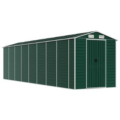 vidaXL Garden Shed Green 191x725x198 cm Galvanised Steel 2