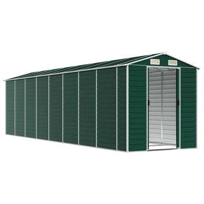 vidaXL Garden Shed Green 191x725x198 cm Galvanised Steel 3