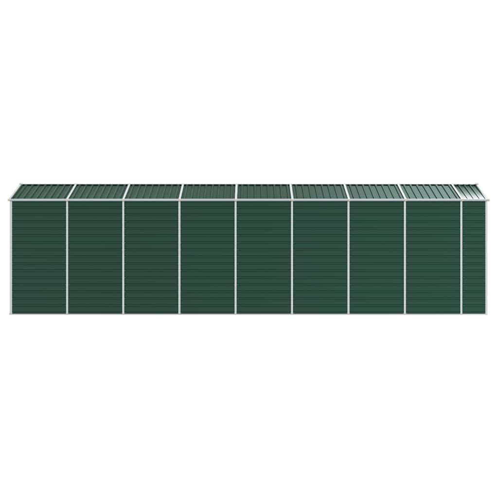 vidaXL Garden Shed Green 191x725x198 cm Galvanised Steel 6