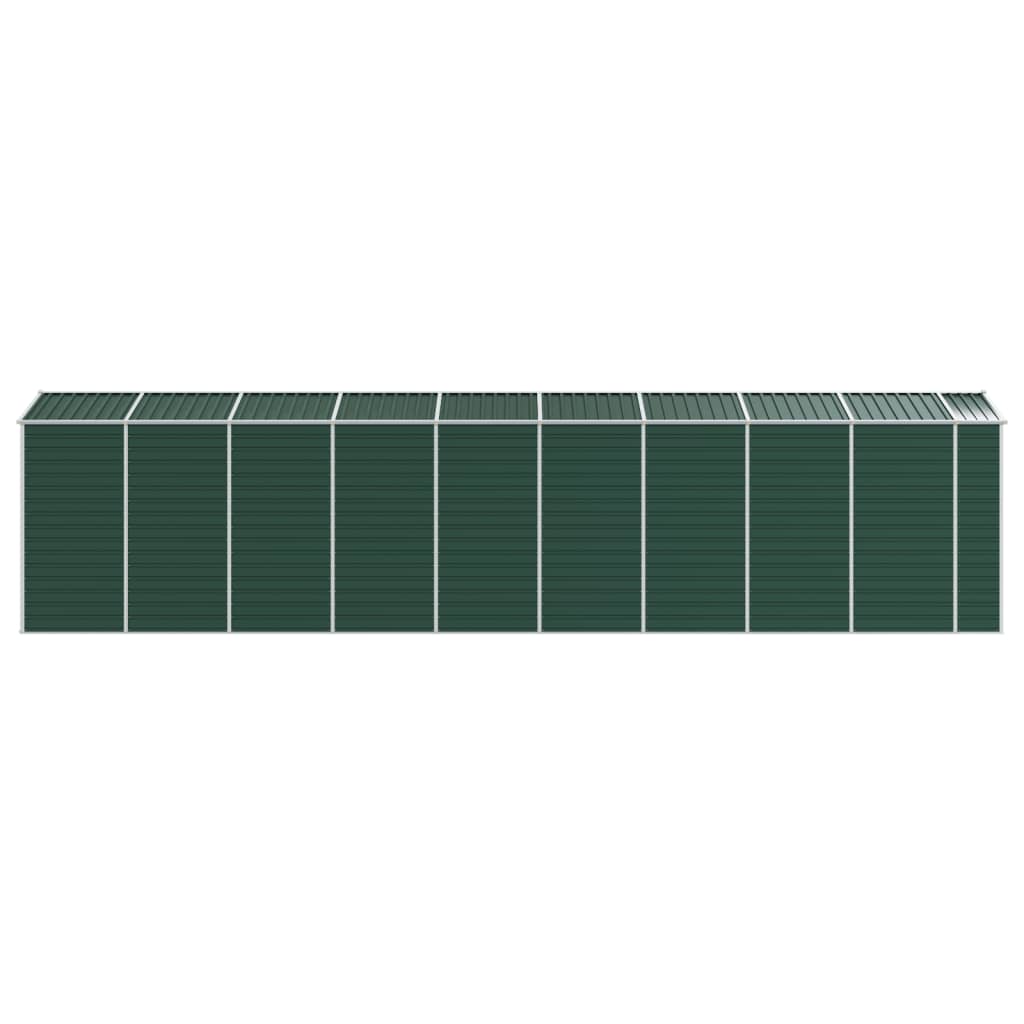 vidaXL Garden Shed Green 191x810x198 cm Galvanised Steel 6