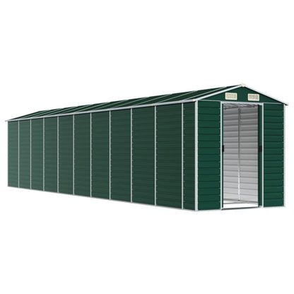 vidaXL Garden Shed Green 191x895x198 cm Galvanised Steel 3