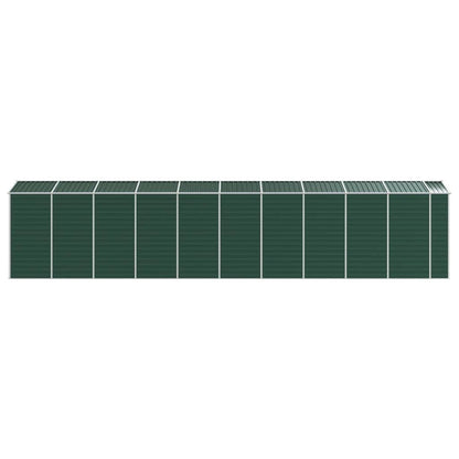 vidaXL Garden Shed Green 191x895x198 cm Galvanised Steel 6