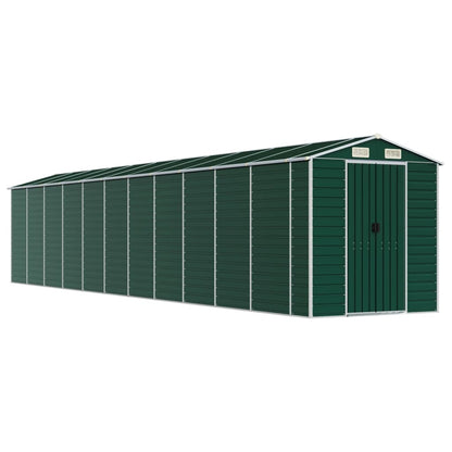 vidaXL Garden Shed Green 191x980x198 cm Galvanised Steel 2