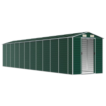 vidaXL Garden Shed Green 191x980x198 cm Galvanised Steel 3