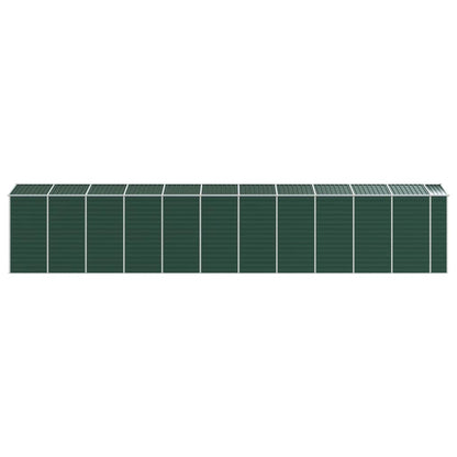 vidaXL Garden Shed Green 191x980x198 cm Galvanised Steel 6