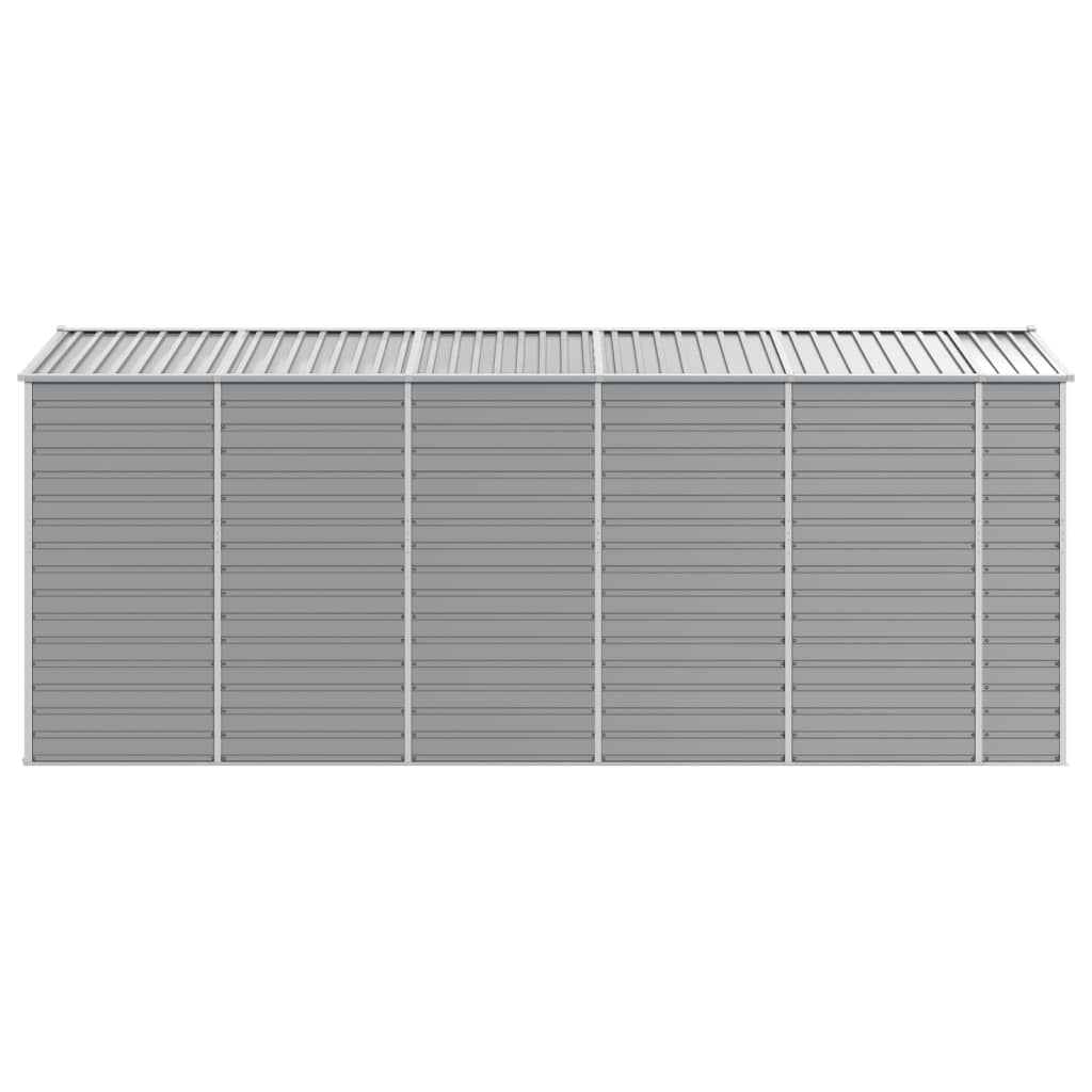 vidaXL Garden Shed | Light grey | Galvanised Steel | Large | Garden Shed 6