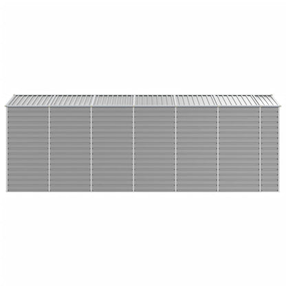 vidaXL Garden Shed Light Grey 191x555x198 cm Galvanised Steel 6