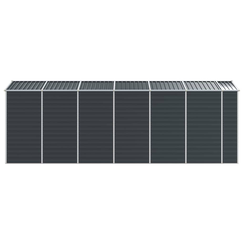 vidaXL Garden Shed Anthracite 191x555x198 cm Galvanised Steel 6